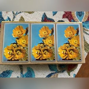 Congress set of 3, Cel-U-Tone playing cards from the 1950’s